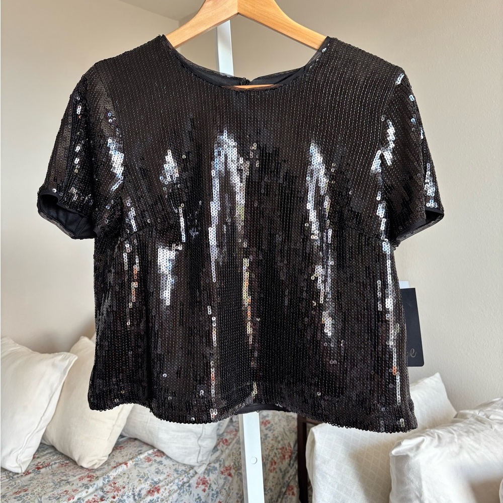 Muse black Sequin Top